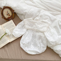 Load image into Gallery viewer, Baby Girls Flower Embroidered Rompers Wholesale 230208279
