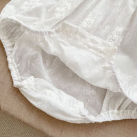 Load image into Gallery viewer, Baby Girls Flower Embroidered Rompers Wholesale 230208279
