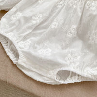 Load image into Gallery viewer, Baby Girls Flower Embroidered Rompers Wholesale 230208279
