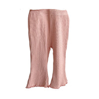 Load image into Gallery viewer, Baby Girls Solid Color Muslin&amp;Ribbed Pants Leggings Wholesale 230208282
