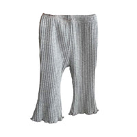 Load image into Gallery viewer, Baby Girls Solid Color Muslin&amp;Ribbed Pants Leggings Wholesale 230208282
