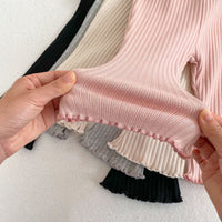 Load image into Gallery viewer, Baby Girls Solid Color Muslin&amp;Ribbed Pants Leggings Wholesale 230208282
