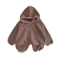 Load image into Gallery viewer, 2 Pieces Set Baby Unisex Solid Color Hoodies Sweatshirts And Pants Wholesale 23020830
