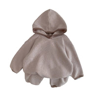 Load image into Gallery viewer, 2 Pieces Set Baby Unisex Solid Color Hoodies Sweatshirts And Pants Wholesale 23020830
