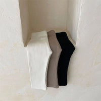 Load image into Gallery viewer, Baby Unisex Solid Color Muslin&amp;Ribbed Pants Leggings Wholesale 23020831
