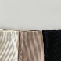 Load image into Gallery viewer, Baby Unisex Solid Color Muslin&amp;Ribbed Pants Leggings Wholesale 23020831
