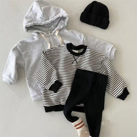 Load image into Gallery viewer, Baby Unisex Solid Color Muslin&amp;Ribbed Pants Leggings Wholesale 23020831
