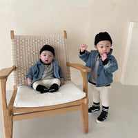 Load image into Gallery viewer, Baby Unisex Solid Color Muslin&amp;Ribbed Pants Leggings Wholesale 23020831
