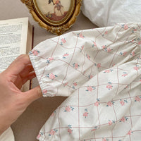 Load image into Gallery viewer, Baby Girls Flower Lace Print Rompers Wholesale 230208336
