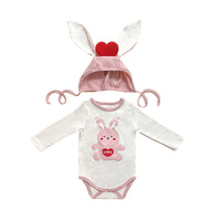 Load image into Gallery viewer, Baby Unisex Letters Love heart Rabbit Print Easter Rompers Wholesale 230208338
