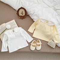 Load image into Gallery viewer, Baby Girls Striped Embroidered Tops Wholesale 230208343
