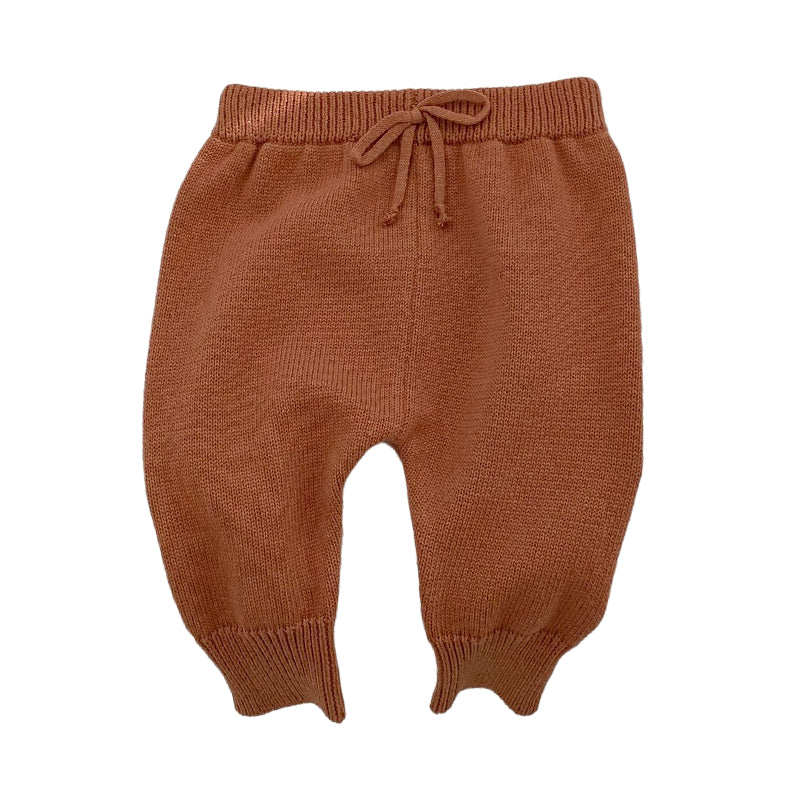 Baby Unisex Solid Color Knitwear Pants Wholesale 230208345