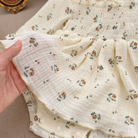 Load image into Gallery viewer, Baby Girls Flower Print Rompers Wholesale 230208349

