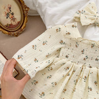 Load image into Gallery viewer, Baby Girls Flower Print Rompers Wholesale 230208349
