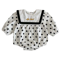 Load image into Gallery viewer, Baby Girls Letters Polka dots Rompers Wholesale 230208350
