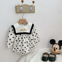 Load image into Gallery viewer, Baby Girls Letters Polka dots Rompers Wholesale 230208350

