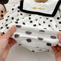 Load image into Gallery viewer, Baby Girls Letters Polka dots Rompers Wholesale 230208350

