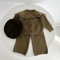 Load image into Gallery viewer, Baby Kid Girls Solid Color Cardigan Knitwear Wholesale 230208355

