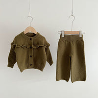 Load image into Gallery viewer, Baby Kid Girls Solid Color Cardigan Knitwear Wholesale 230208355
