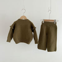 Load image into Gallery viewer, Baby Kid Girls Solid Color Cardigan Knitwear Wholesale 230208355
