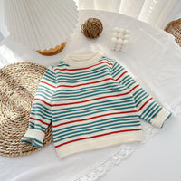 Load image into Gallery viewer, Baby Unisex Striped Sweaters Knitwear Wholesale 230208357
