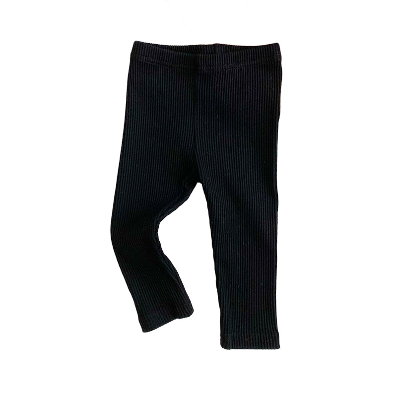 Baby Unisex Solid Color Muslin&Ribbed Pants Leggings Wholesale 23020836