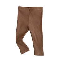 Load image into Gallery viewer, Baby Unisex Solid Color Muslin&amp;Ribbed Pants Leggings Wholesale 23020836
