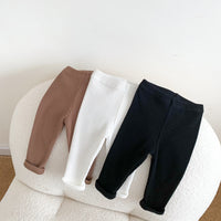 Load image into Gallery viewer, Baby Unisex Solid Color Muslin&amp;Ribbed Pants Leggings Wholesale 23020836
