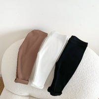 Load image into Gallery viewer, Baby Unisex Solid Color Muslin&amp;Ribbed Pants Leggings Wholesale 23020836
