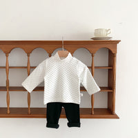 Load image into Gallery viewer, Baby Unisex Solid Color Muslin&amp;Ribbed Pants Leggings Wholesale 23020836
