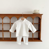 Load image into Gallery viewer, Baby Unisex Solid Color Muslin&amp;Ribbed Pants Leggings Wholesale 23020836
