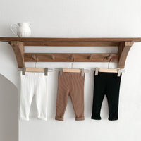 Load image into Gallery viewer, Baby Unisex Solid Color Muslin&amp;Ribbed Pants Leggings Wholesale 23020836
