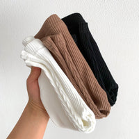 Load image into Gallery viewer, Baby Unisex Solid Color Muslin&amp;Ribbed Pants Leggings Wholesale 23020836
