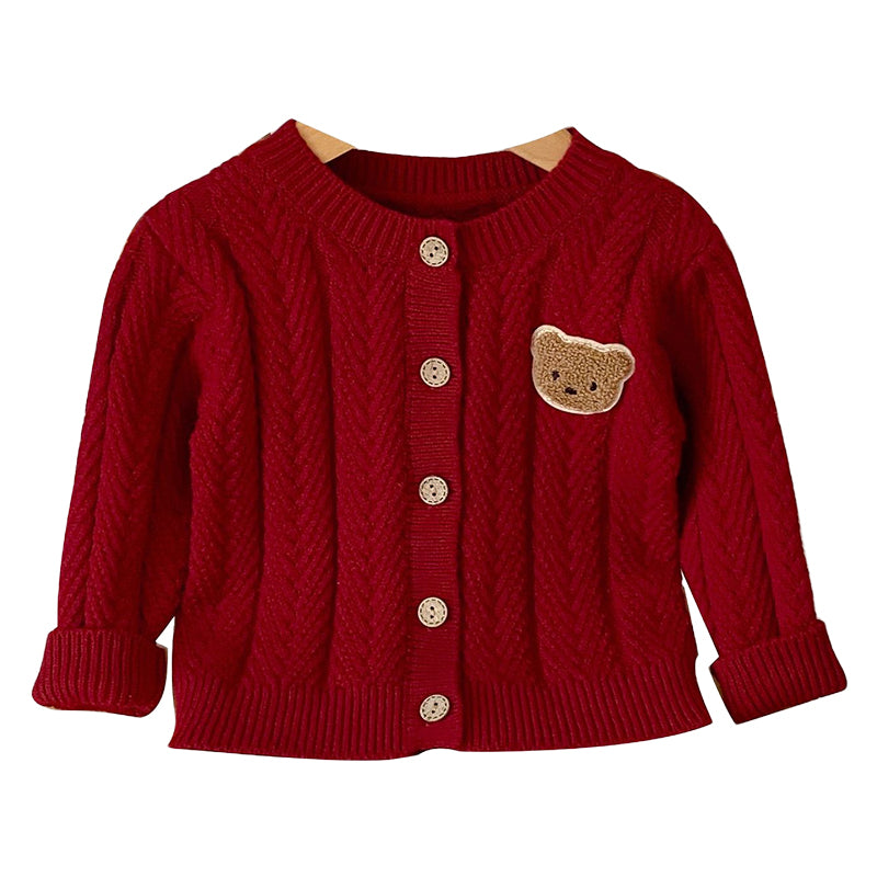 Baby Girls Cartoon Cardigan Knitwear Wholesale 230208362