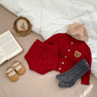 Load image into Gallery viewer, Baby Girls Cartoon Cardigan Knitwear Wholesale 230208362
