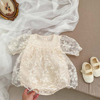Load image into Gallery viewer, Baby Girls Embroidered Rompers Wholesale 230208372
