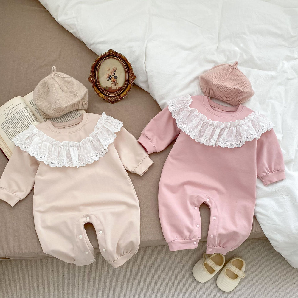 Baby Girls Solid Color Jumpsuits Wholesale 230208381