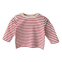 Load image into Gallery viewer, Baby Unisex Solid Color Striped Tops Wholesale 23020850
