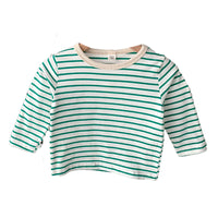 Load image into Gallery viewer, Baby Unisex Solid Color Striped Tops Wholesale 23020850
