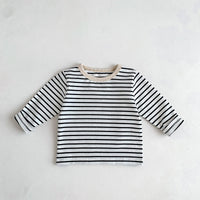 Load image into Gallery viewer, Baby Unisex Solid Color Striped Tops Wholesale 23020850
