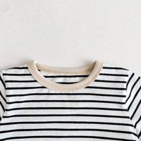 Load image into Gallery viewer, Baby Unisex Solid Color Striped Tops Wholesale 23020850
