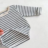 Load image into Gallery viewer, Baby Unisex Solid Color Striped Tops Wholesale 23020850
