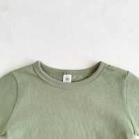 Load image into Gallery viewer, Baby Unisex Solid Color Striped Tops Wholesale 23020850
