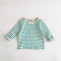 Load image into Gallery viewer, Baby Unisex Solid Color Striped Tops Wholesale 23020850

