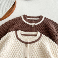 Load image into Gallery viewer, Baby Unisex Solid Color Knitwear Jumpsuits And Hats Wholesale 23020862
