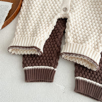 Load image into Gallery viewer, Baby Unisex Solid Color Knitwear Jumpsuits And Hats Wholesale 23020862
