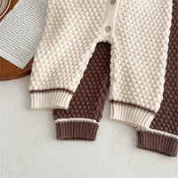 Load image into Gallery viewer, Baby Unisex Solid Color Knitwear Jumpsuits And Hats Wholesale 23020862
