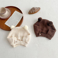 Load image into Gallery viewer, Baby Unisex Solid Color Knitwear Jumpsuits And Hats Wholesale 23020862
