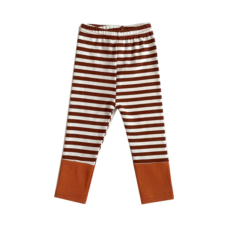 Baby Unisex Striped Color-blocking Pants Leggings Wholesale 23020867