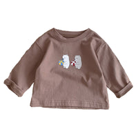 Load image into Gallery viewer, Baby Unisex Cartoon Print Tops And Solid Color Rompers Wholesale 23020873
